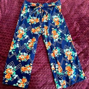 Floral Flowing Pants
